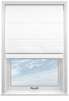 Medina, White - Twist&Fit Roman Blind